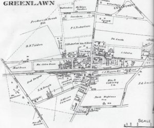 This map from the 1917 Beers Atlas shows the farm on the north-west side of Greenlawn. (If you look closely you'll see many other family farms preserved as our modern street names!)